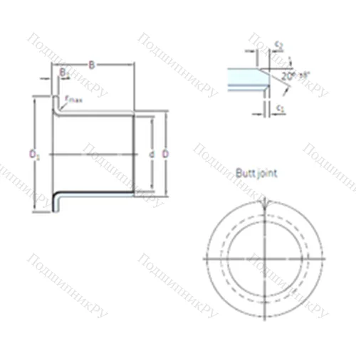 Подшипник скольжения PCMF 353926 E