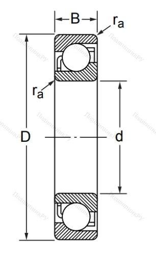 Радиально-упорный шариковый подшипник 7215 C/DT (436215 Е ГОСТ) в Калининграде