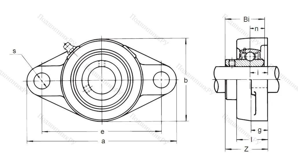 Подшипниковый узел UFL 004 (ASAHI)