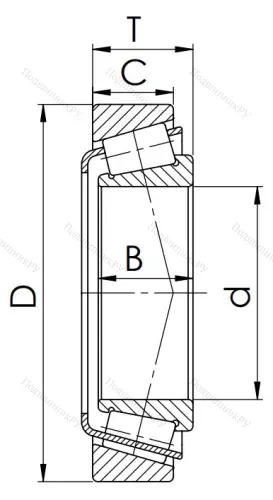 Конический роликовый подшипник 33024 (3007124) в Калининграде