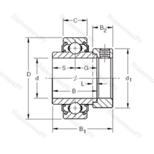Подшипник шариковый радиальный