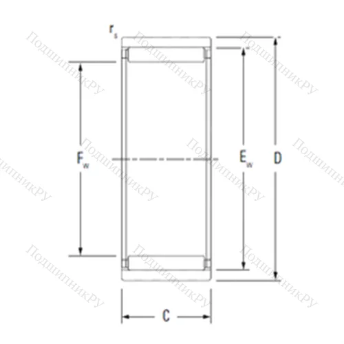 Подшипник игольчатый радиальный RNAO 25X 37X 16