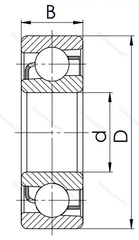 Радиально-упорный шариковый подшипник 46118 Л (7018 АСМ) в Калининграде