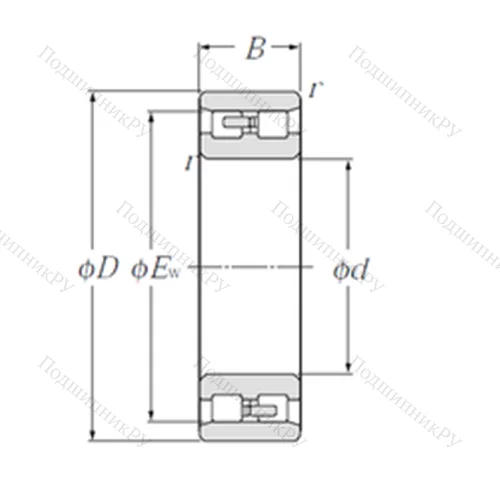 Подшипник роликовый радиальный NN 3028/W 33