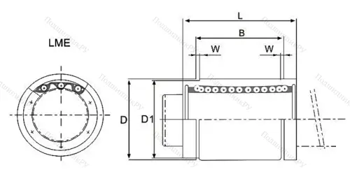Подшипник LME 12 UU. KB 1232 UU в Калининграде