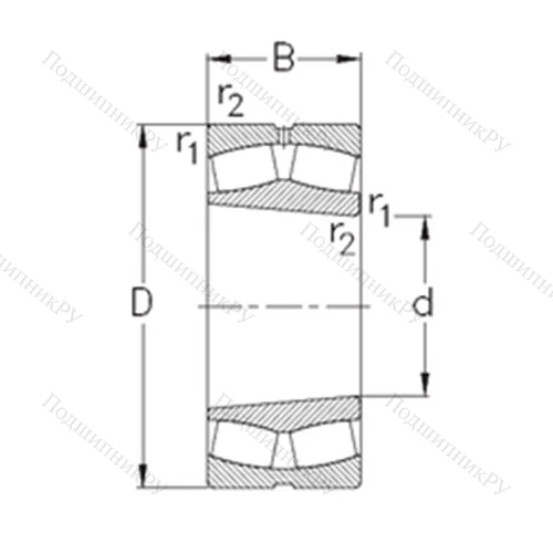 Подшипник роликовый радиальный самоцентрирующийся 22313-E-K-W 33
