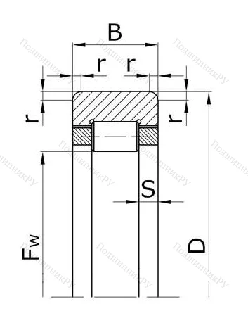 Цилиндрический роликовый подшипник 292204 КМ (RNU 204) в Калининграде