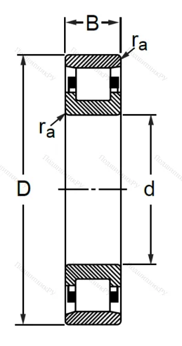 Цилиндрический роликовый подшипник 2226 (N 226) в Калининграде Цилиндрический роликовый подшипник 2226 (N 226) в Калининграде