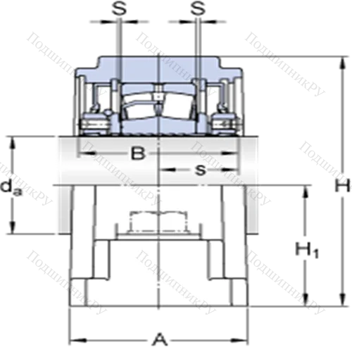 Стационарные роликоподшипниковые узлы ( ConCentra, для дюймовых валов) SYE 2 N