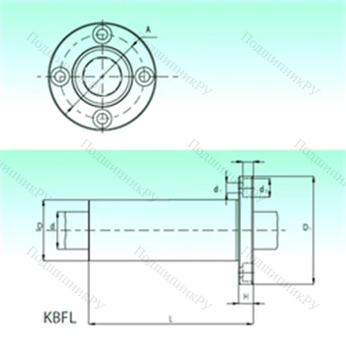 Подшипник шариковый линейный KBFL 20-PP от производителя  NBS