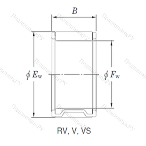 Подшипник игольчатый радиальный 23V 3320-1