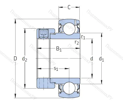 Корпусный подшипник YET 210 в Калининграде Корпусный подшипник YET 210 в Калининграде