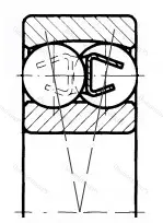 Модификация подшипника 5-1203 размер 17x40x12 от производителя  ГПЗ-2