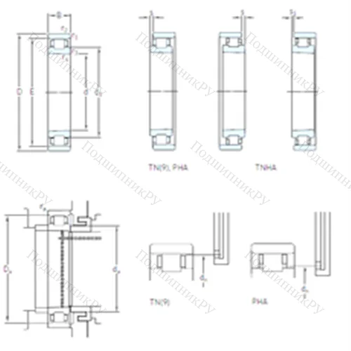 Подшипник роликовый радиальный N 1012 KTNHA/SP