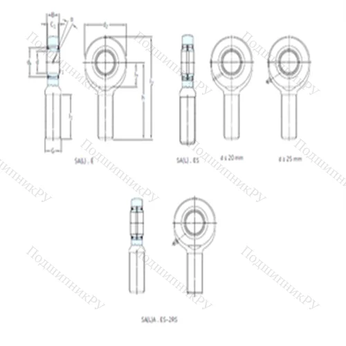 Подшипник скольжения сферический SA 25ES