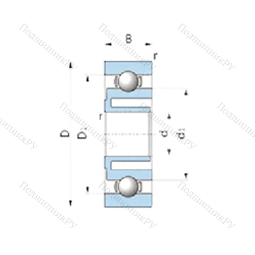 Подшипник шариковый радиальный