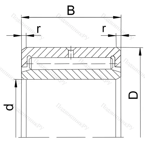 Подшипник NAV 4007 (4074107 ГОСТ) в Калининграде Подшипник NAV 4007 (4074107 ГОСТ) в Калининграде