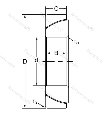 Шарнирный подшипник GAC 60 F в Калининграде