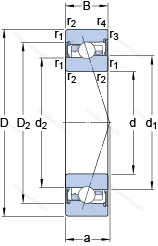 Подшипник S 7010 FW/HC