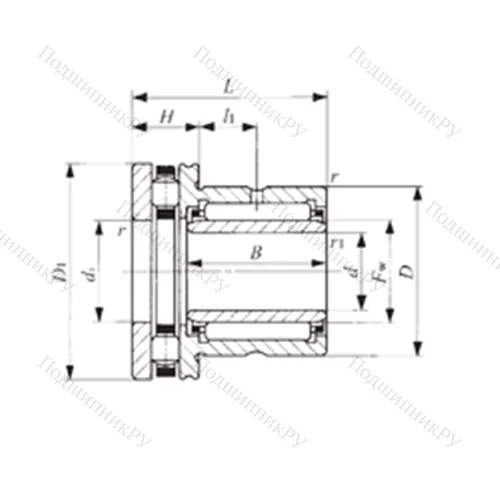 Подшипник комбинированный NBXI 3030 от производителя  IKO Подшипник комбинированный NBXI 3030 от производителя  IKO