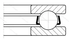 Подшипник  51128 (8128) размер 140x180x31 от производителя  SKF