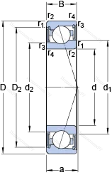 Подшипник S 71911 ACE/P 4A