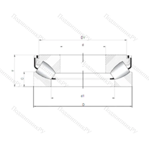 Подшипник роликовый упорно-радиальный 29334 M от производителя  CX