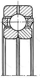 Подшипник  QJ 313 (176313) размер 65x140x33