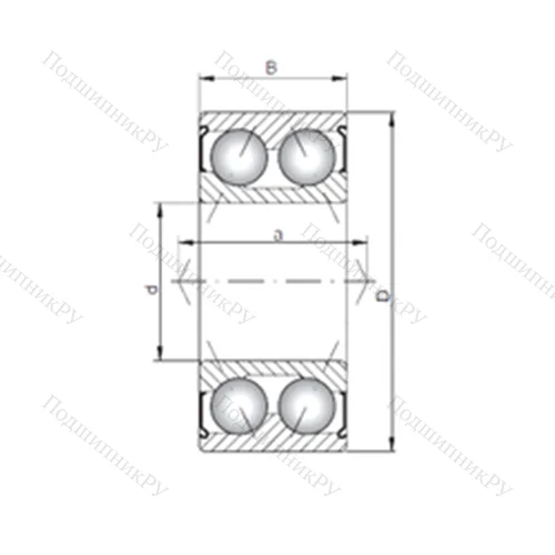 Подшипник шариковый радиально-упорный 3801 ZZ от производителя  CX