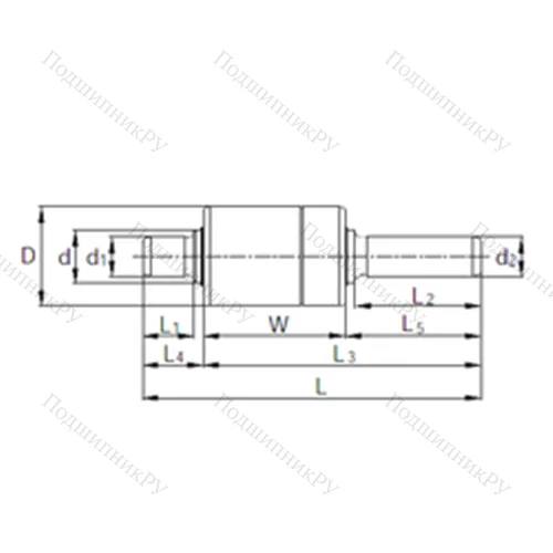 Подшипник комбинированный BW 306201 от производителя  KBC