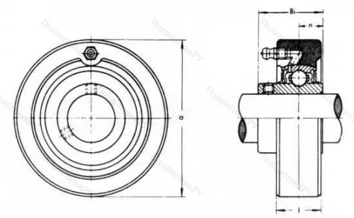 Подшипниковый корпус  C 208 (ASAHI) в Калининграде Подшипниковый корпус  C 208 (ASAHI) в Калининграде