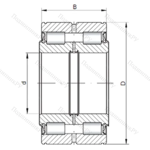 Подшипник роликовый радиальный NNF 5034 XV