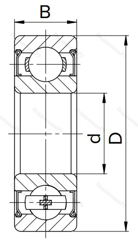 Миниатюрный шариковый подшипник MR 95 ZZ в Калининграде