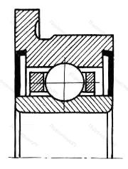 Модификация подшипника 880750Ю размер 9,525x22,2/24,6x7,144