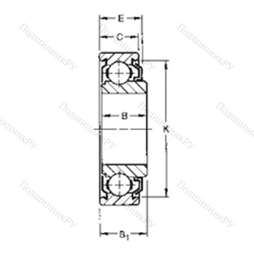 Подшипник шариковый радиальный 202KLD 4 от производителя  TIMKEN Подшипник шариковый радиальный 202KLD 4 от производителя  TIMKEN