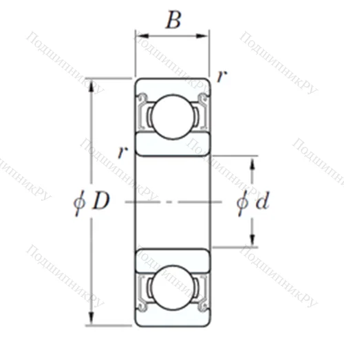 Подшипник шариковый радиальный SEWML 6012-1 ZZSTPRB от производителя  KOYO