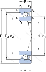 Подшипник 71913 ACB/P 4A