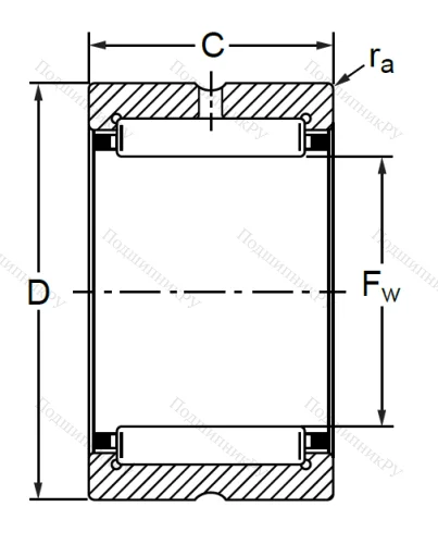 Подшипник RNA 4902 (4254902 K ГОСТ) в Калининграде Подшипник RNA 4902 (4254902 K ГОСТ) в Калининграде
