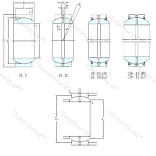 Подшипник скольжения сферический GE 280ES-2LS