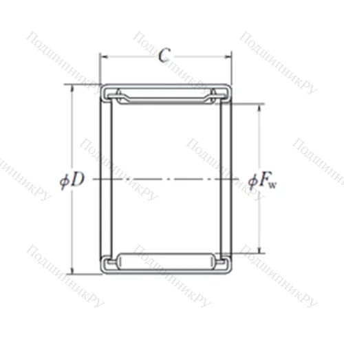 Подшипник игольчатый радиальный FJ-2020