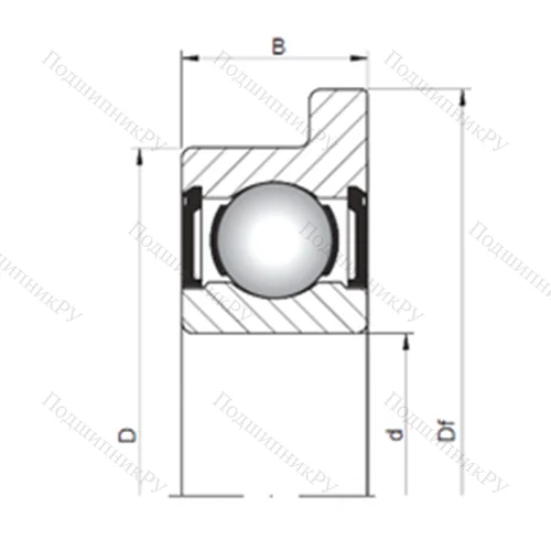 Подшипник шариковый радиальный FL 618/9 ZZ от производителя  CX Подшипник шариковый радиальный FL 618/9 ZZ от производителя  CX