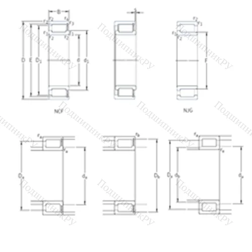Подшипник роликовый радиальный NCF 28/670V