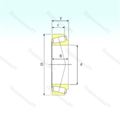 Подшипник роликовый радиально-упорный LM 11749/710 от производителя  ISB