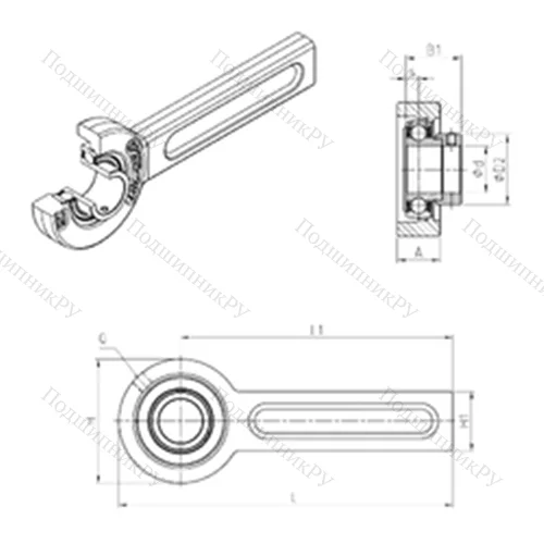 Подшипниковый узел шариковый радиальный ESSP 205