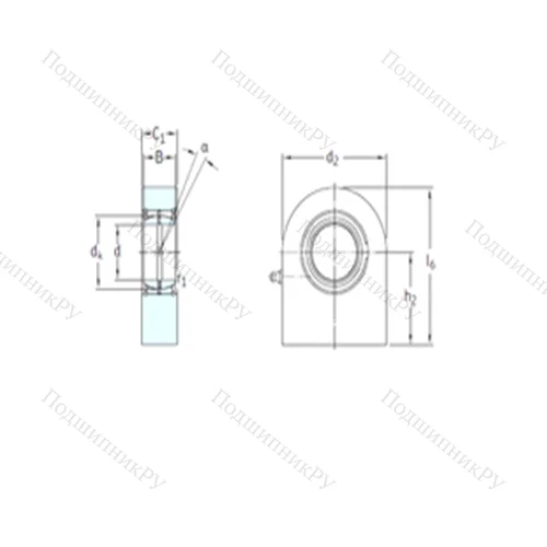 Подшипник скольжения сферический SCF 100ES