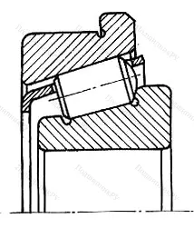 Модификация подшипника 67714 размер 70x120x44,5