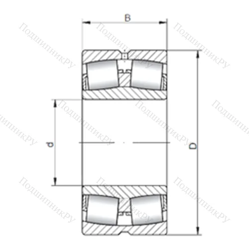 Подшипник роликовый радиальный самоцентрирующийся 240/1060W 33 от производителя  ISO