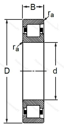 Цилиндрический роликовый подшипник 12310 (NF 310) в Калининграде