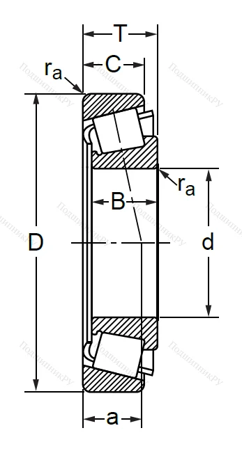 Конический роликовый подшипник 7509-6 A в Калининграде