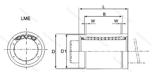 Подшипник LME 12 UU в Калининграде